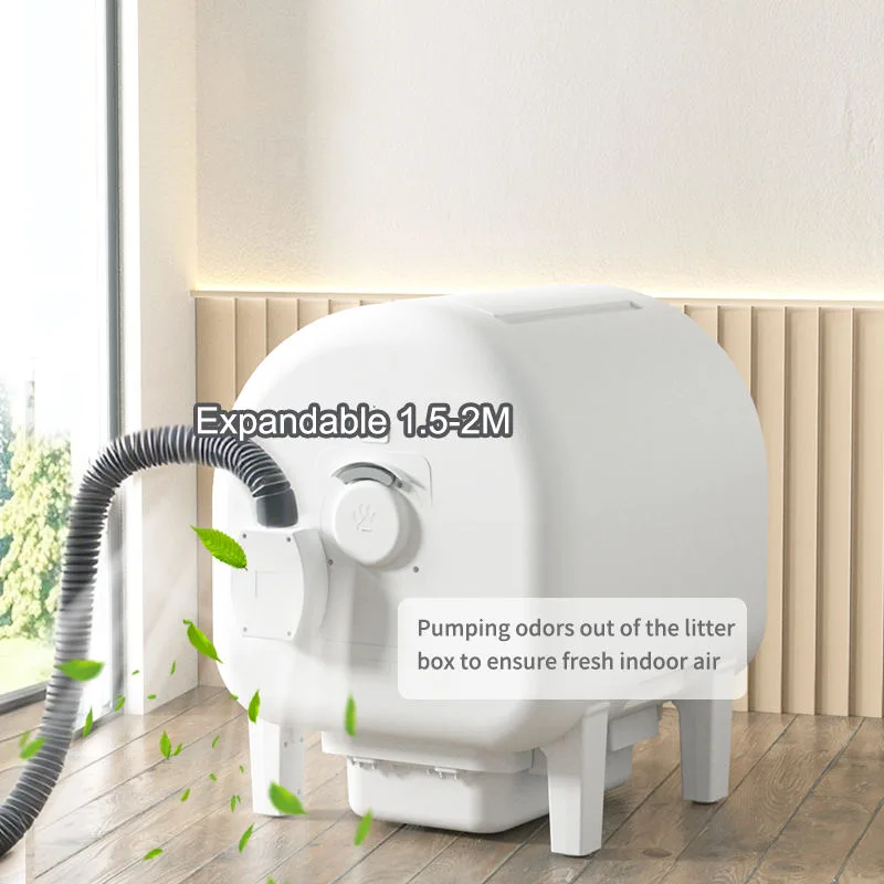 Low Noise Wifi Remote App Control Large Electric Automatic Smart Open Top Self-Cleaning Cat Toilet Litter Box - detail view 2