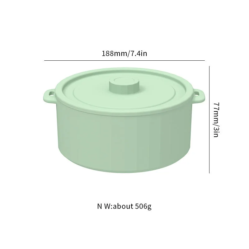 Top Ranking Food Grade Collapsible Silicone Vegetable Food Pot Microwave Steamer - detail view 5