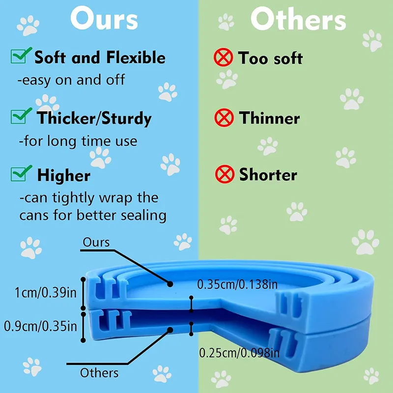 Silicone Pet Food Can Covers - Universal Size, BPA Free - detail view 3