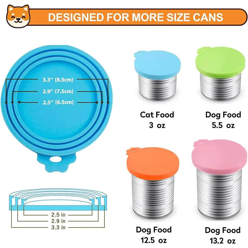Silicone Pet Food Can Covers - Universal Size, BPA Free - custom silicone manufacturer