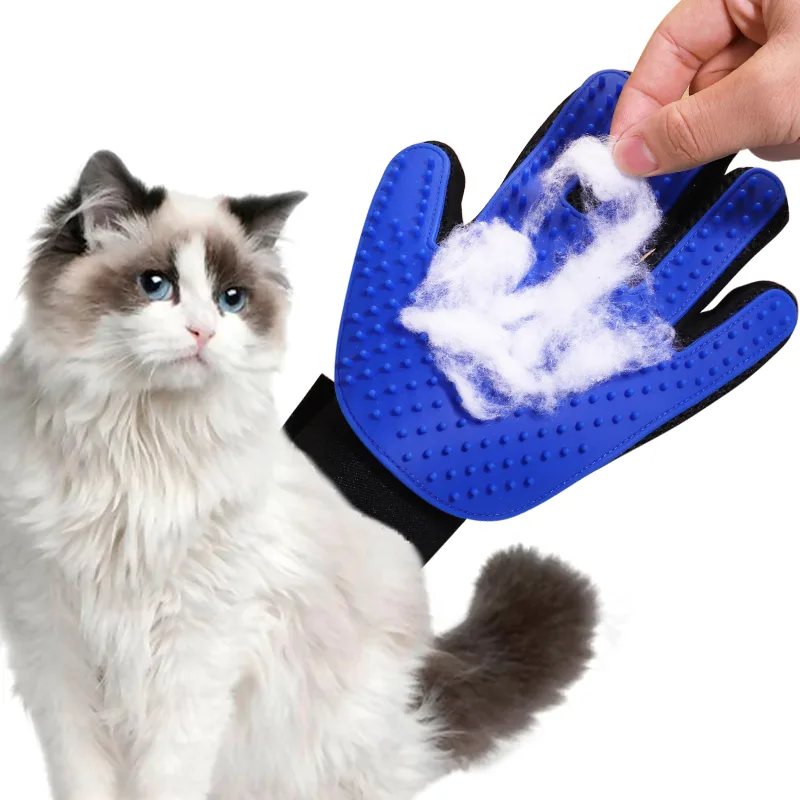 Silicone Pet Grooming Glove - Hair Removal & Massage - custom silicone manufacturer