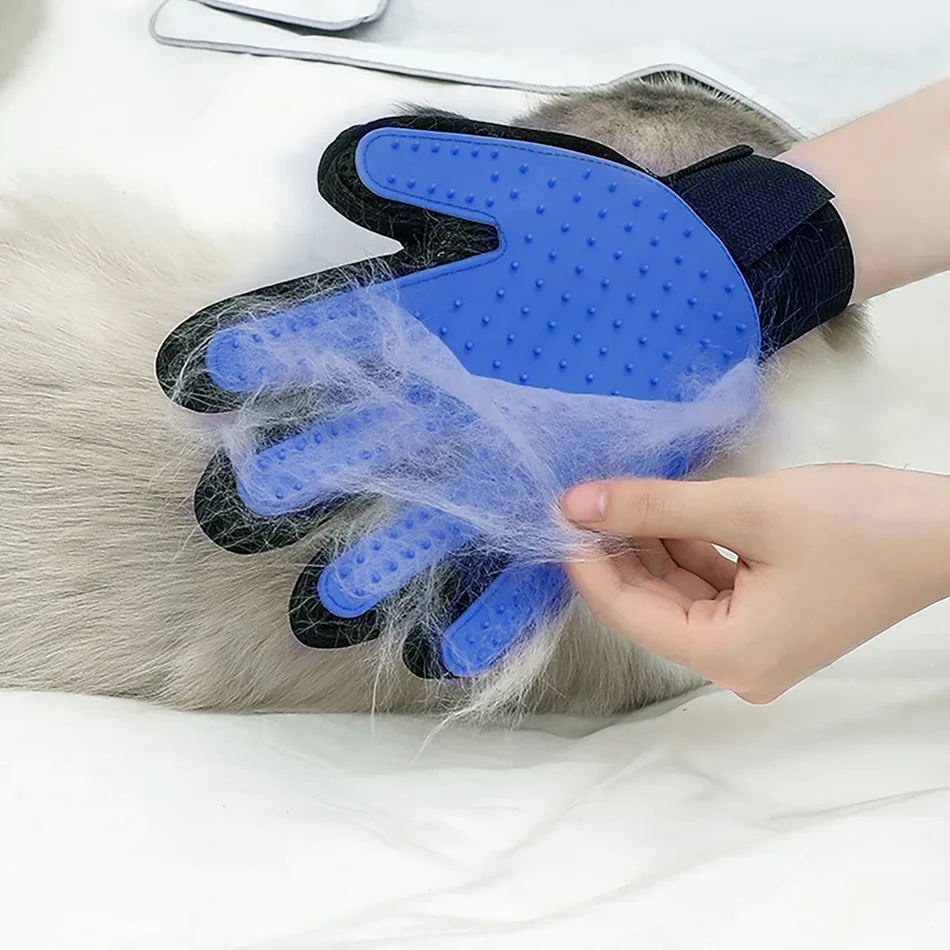 Silicone Pet Grooming Glove - Hair Removal & Massage - detail view 2